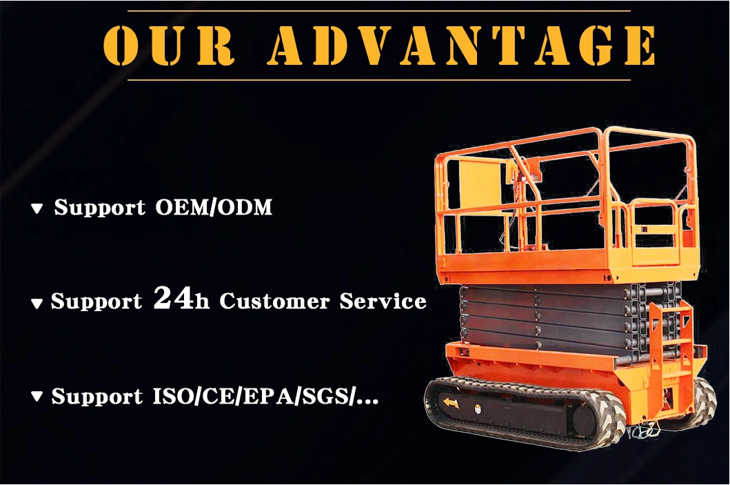 Portable Mobile 2800kg Small Lifting Platform Electric Mini Scissor Lift