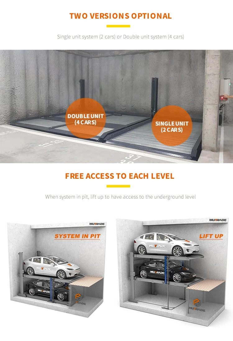 Two Level Pit Parking System