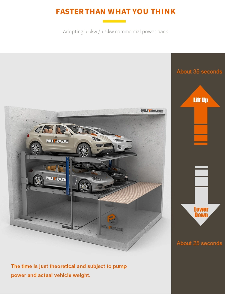 Two Level Pit Parking System