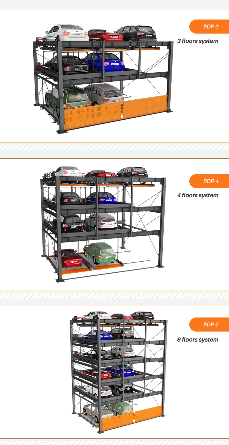 Automated Parking Spaces CE Certificate Public Parking Car Smart Parking Lift System