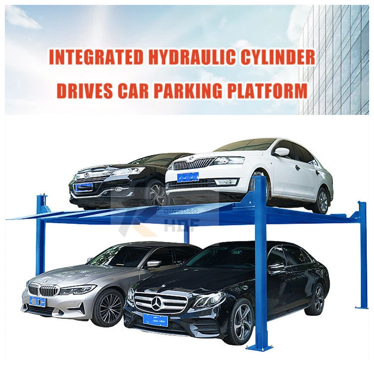 Double Four Post Cargo Car Vertical Conveyor Lift Elevator for Building Warehouse Car Parking Lift