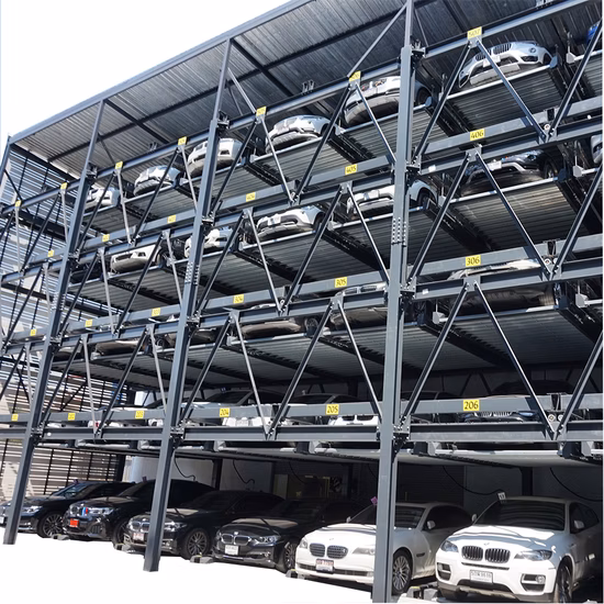 Système de stationnement de puzzle de voiture mécanique semi-automatisé