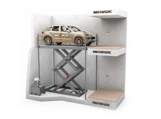 Ascenseur hydraulique personnalisable de ciseaux d'ascenseur de stationnement de voiture de table élévatrice de marchandises résistantes