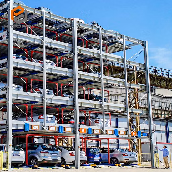 Système de stationnement de puzzle de voiture semi-automatisé de parking